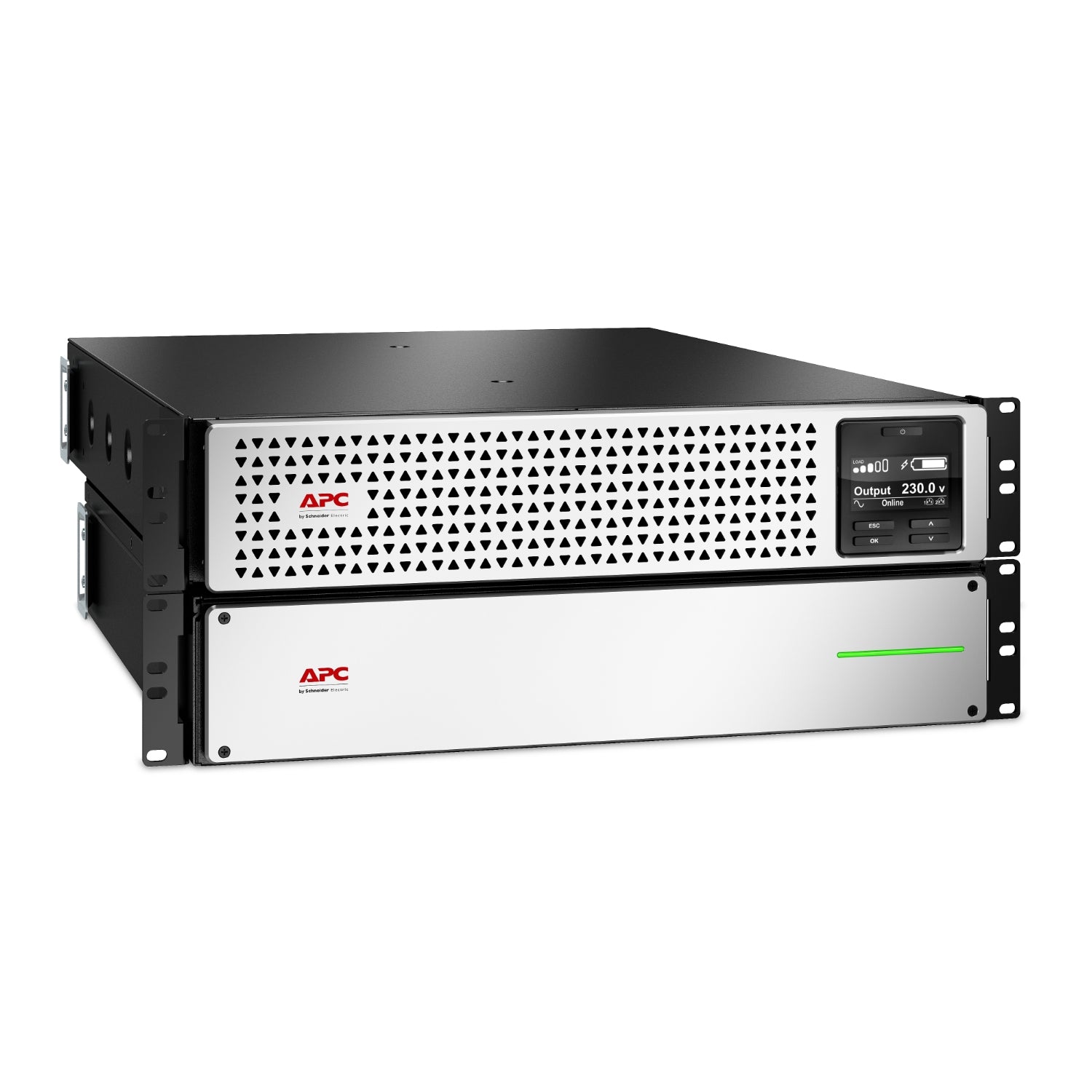 APC Smart-UPS On-Line UPS Li-ion rack-mountable AC 220/230V 2700Watt 3000VA USB output connectors 8 4U 1.83m cord Black silver