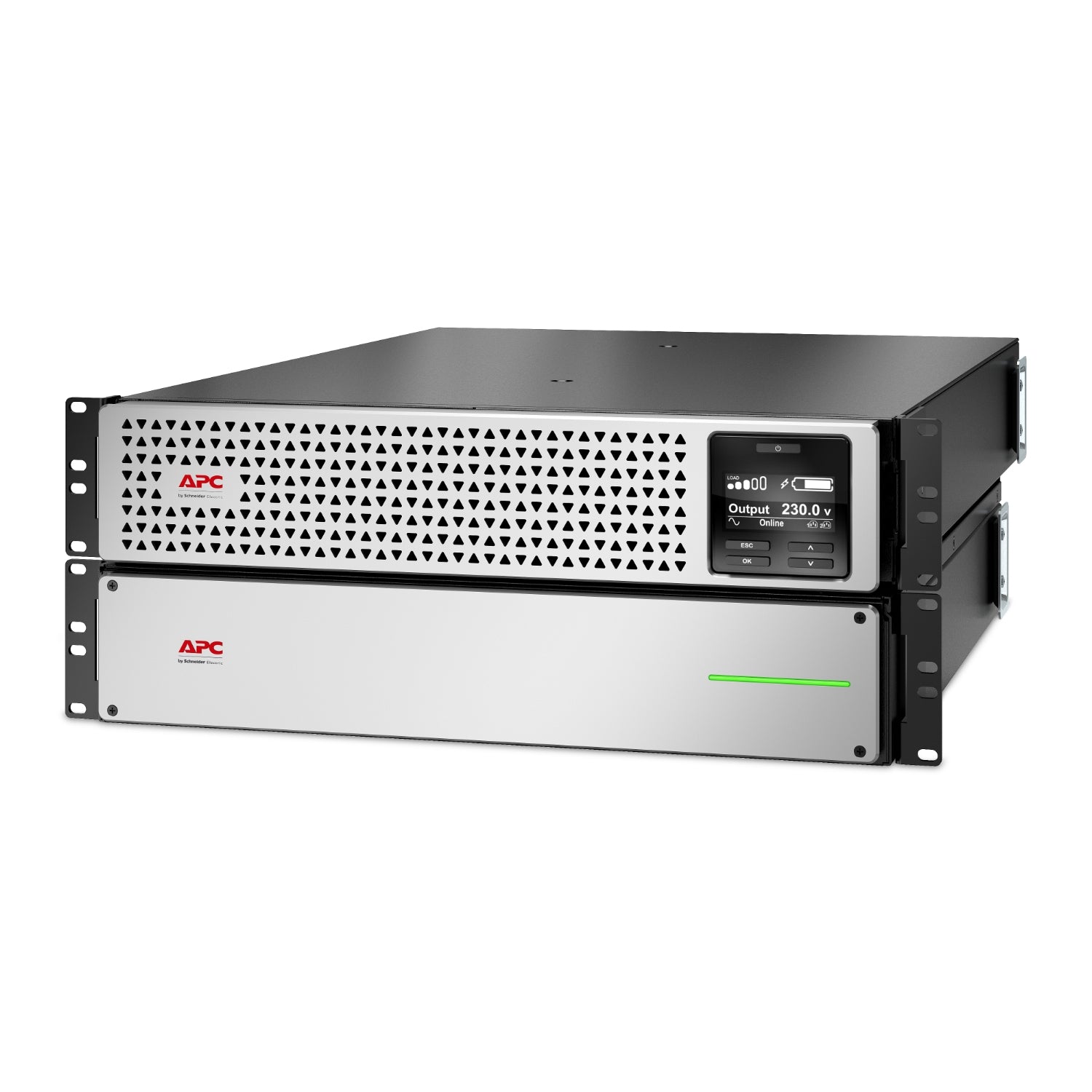 APC Smart-UPS On-Line UPS Li-ion rack-mountable AC 220/230V 2700Watt 3000VA USB output connectors 8 4U 1.83m cord Black silver