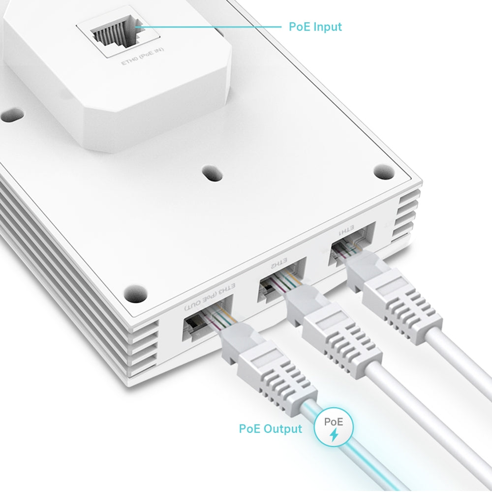 TP-LINK Omada Pro AX3000 Wall Plate Wi-Fi 6 Access Point