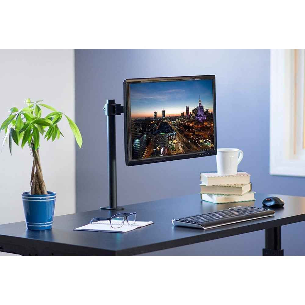"Techly ICA-LCD 503BK2 Support de bureau rotatif pour moniteurs LCD de 13 a 27"", 8kg"