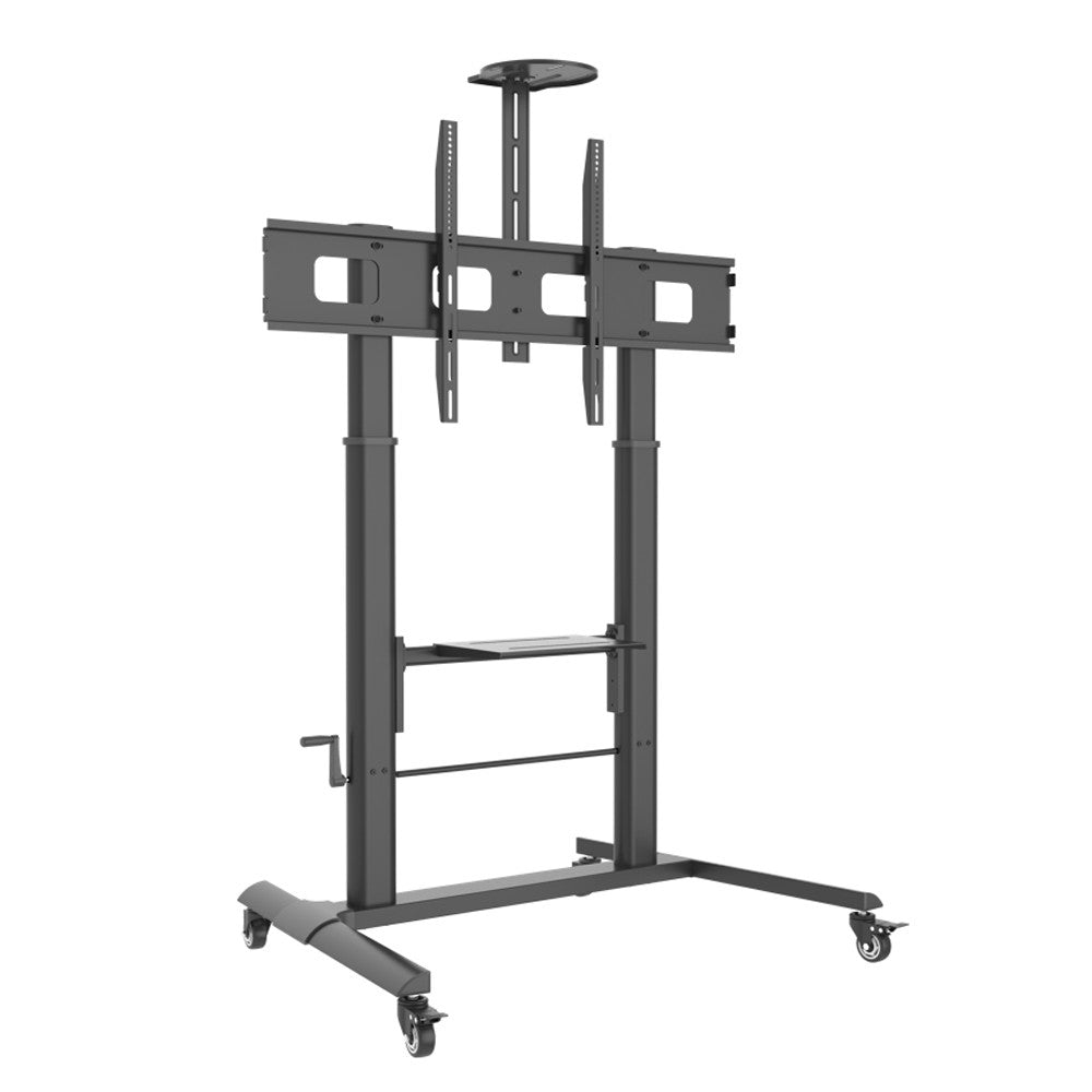 "Techly ICA-TR230 Support TV mobile 52-110"" 120kg Réglage de hauteur fluide"
