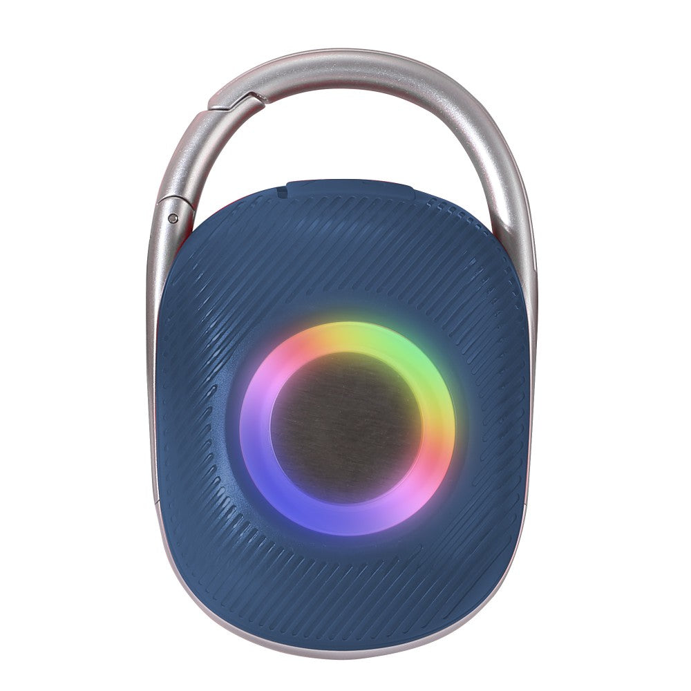 Techly ICASBL321BL Haut-parleur Bluetooth 5.3, 5W TWS, LED USB MicroSD MP3 Bleu