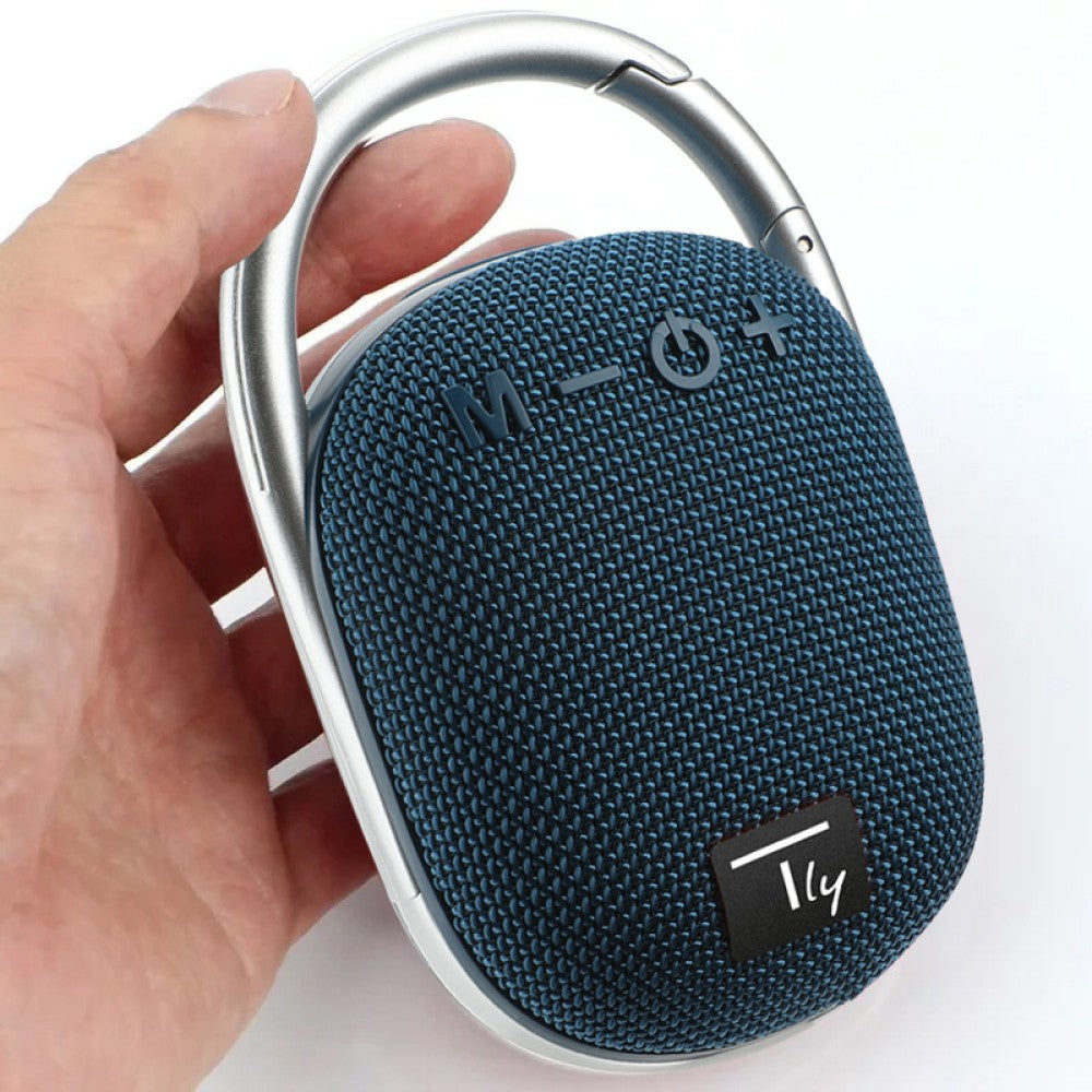 Techly ICASBL321BL Haut-parleur Bluetooth 5.3, 5W TWS, LED USB MicroSD MP3 Bleu
