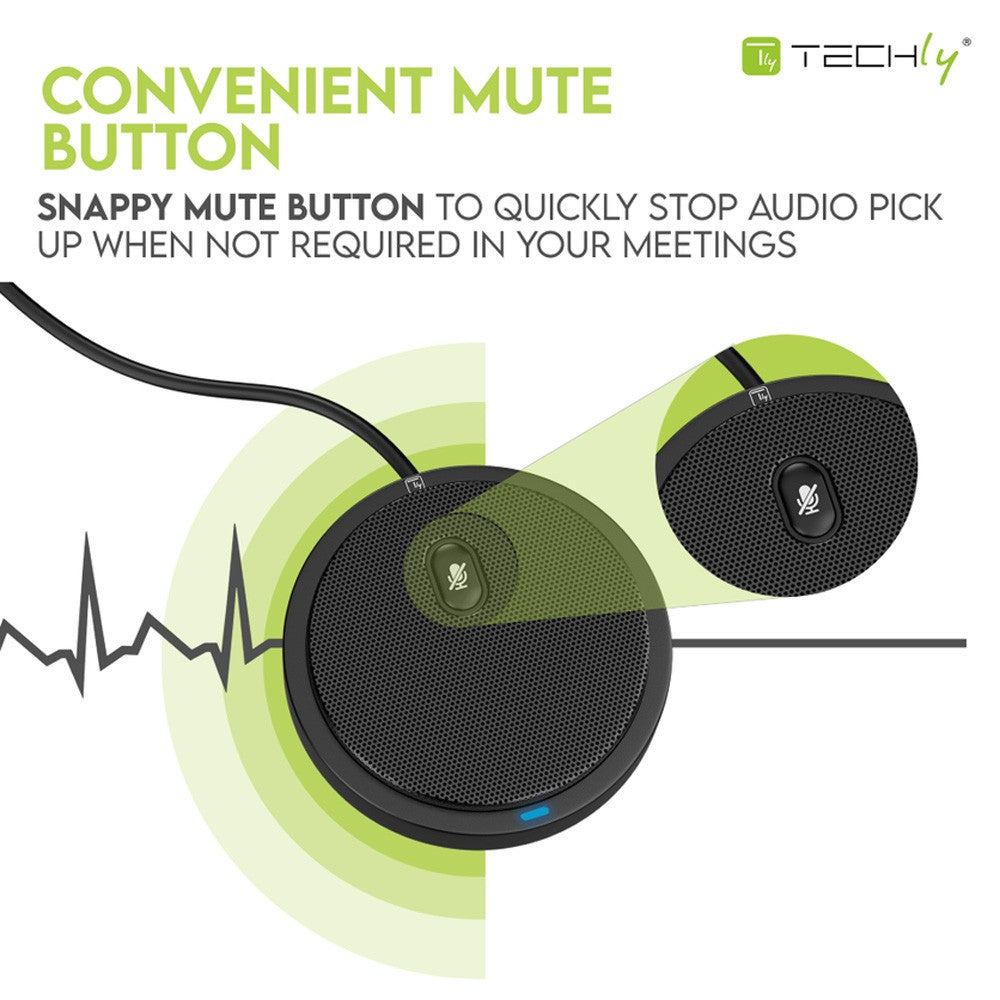 Techly ICC SH-22 Microphone de conférence +mute