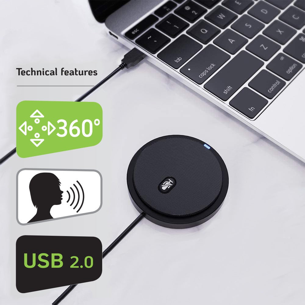 Techly ICC SH-22 Microphone de conférence +mute