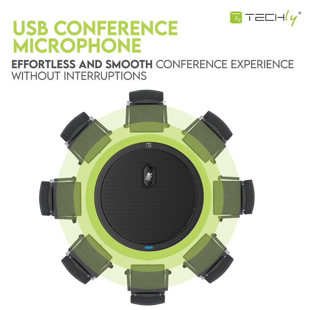 Techly ICC SH-22 Microphone de conférence +mute