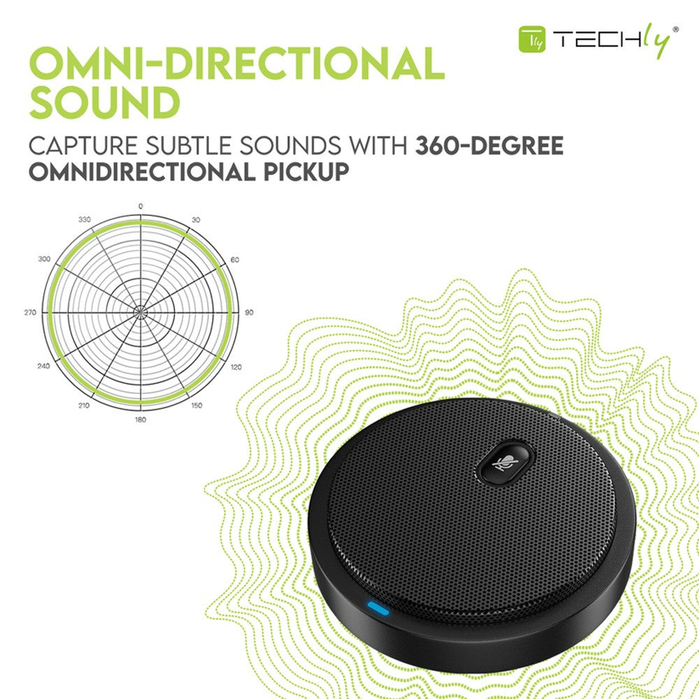Techly ICC SH-22 Microphone de conférence +mute