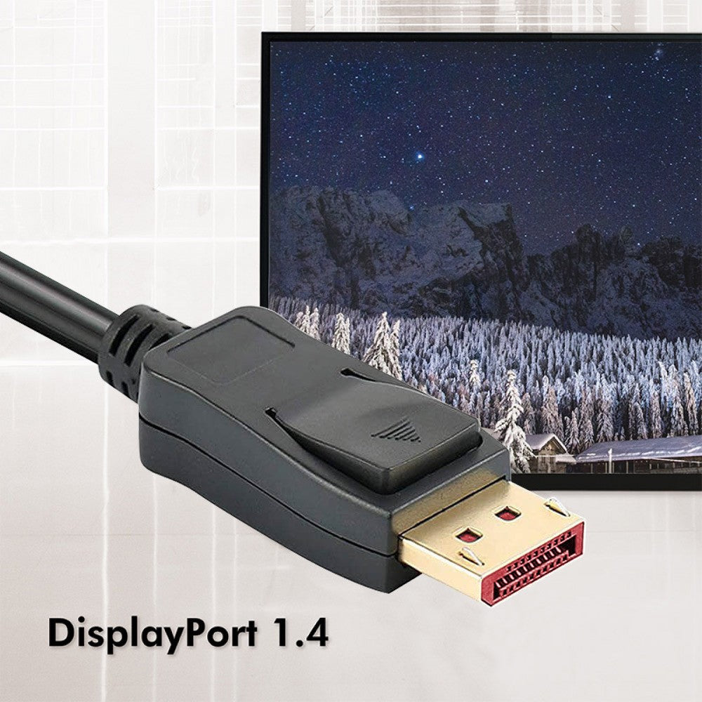 Techly ICOC DSP-A14-050NT Câble DisplayPort vers DisplayPort 1.4 8K*60Hz M/M 5m