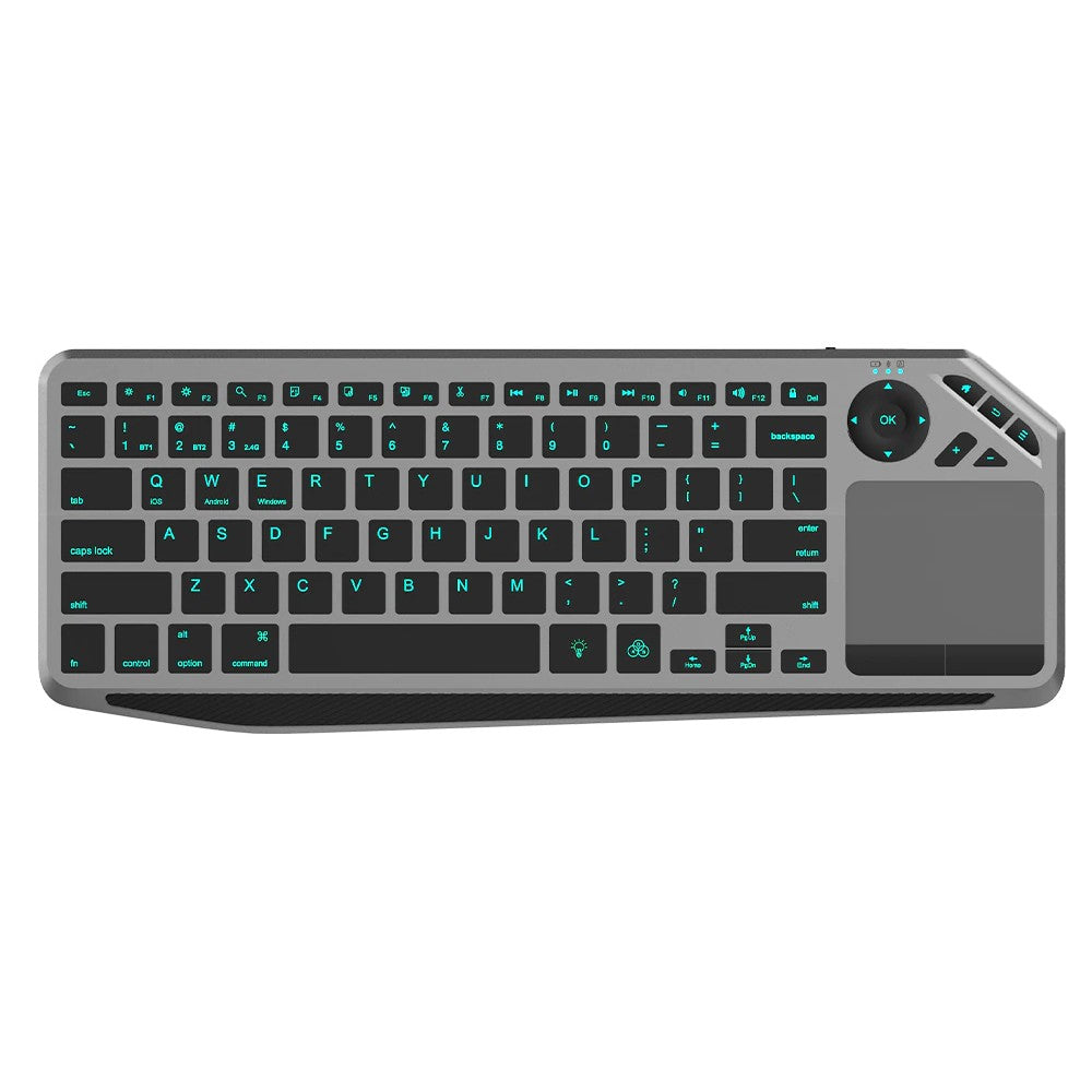 Clavier sans fil Bluetooth 2.4GHz USB Techly ICTB9801TB avec pavé tactile LED