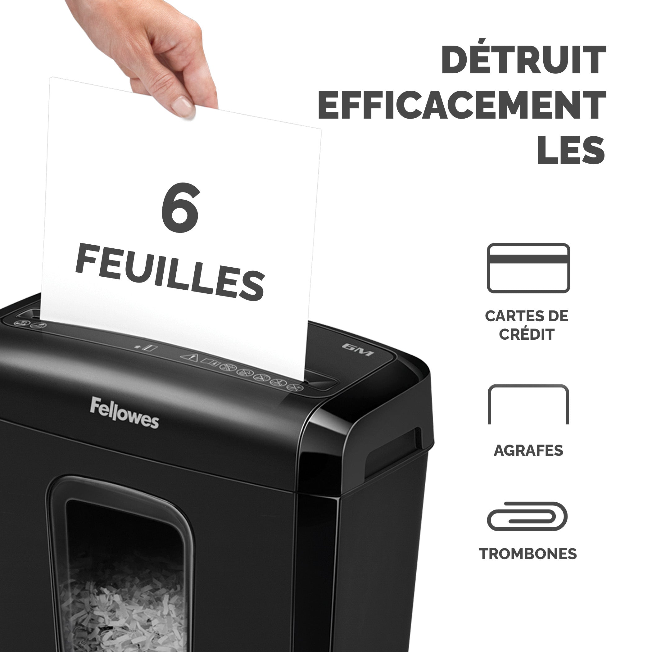 FELLOWES powershred 6m shredder mini cut 230v eu