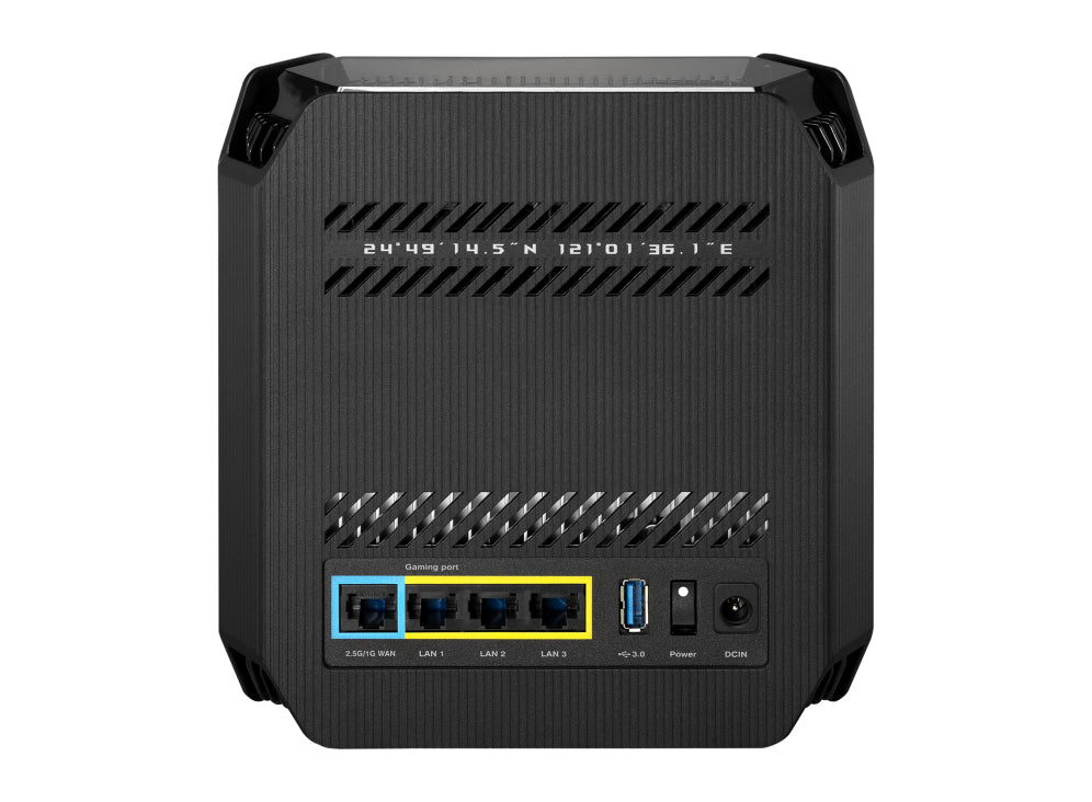 ASUS ROG Rapture GT6 Black 1PK AX10000 Whole-Home Tri-band Mesh WiFi 6 Router 802.11 a/b/g/n/ac/ax