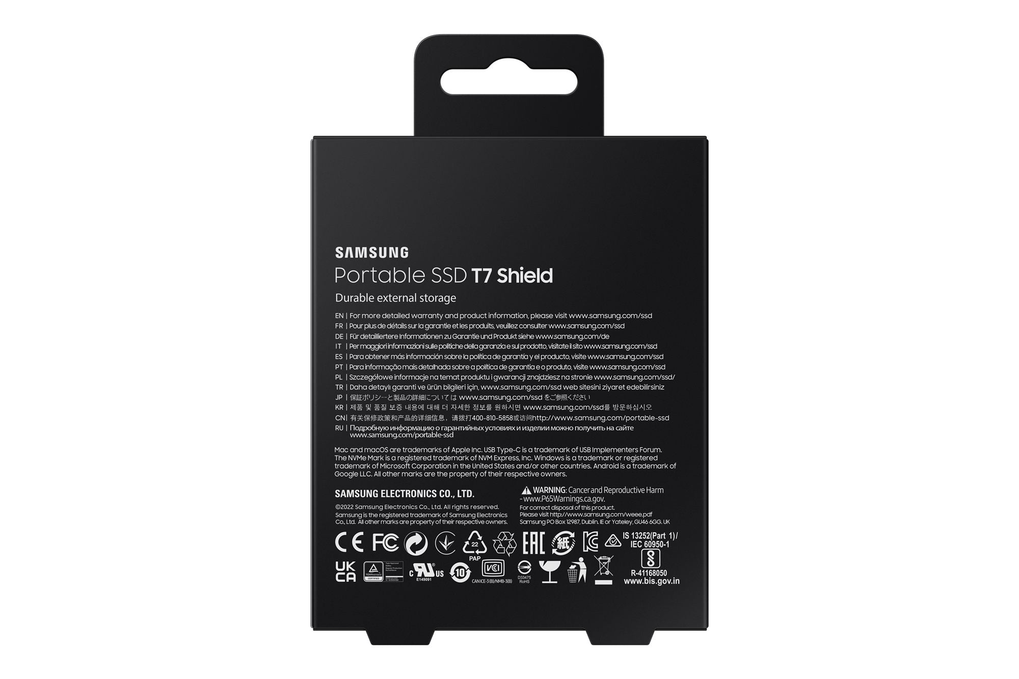 SAMSUNG SSD T7 SHIELD PORT SSD 4TB