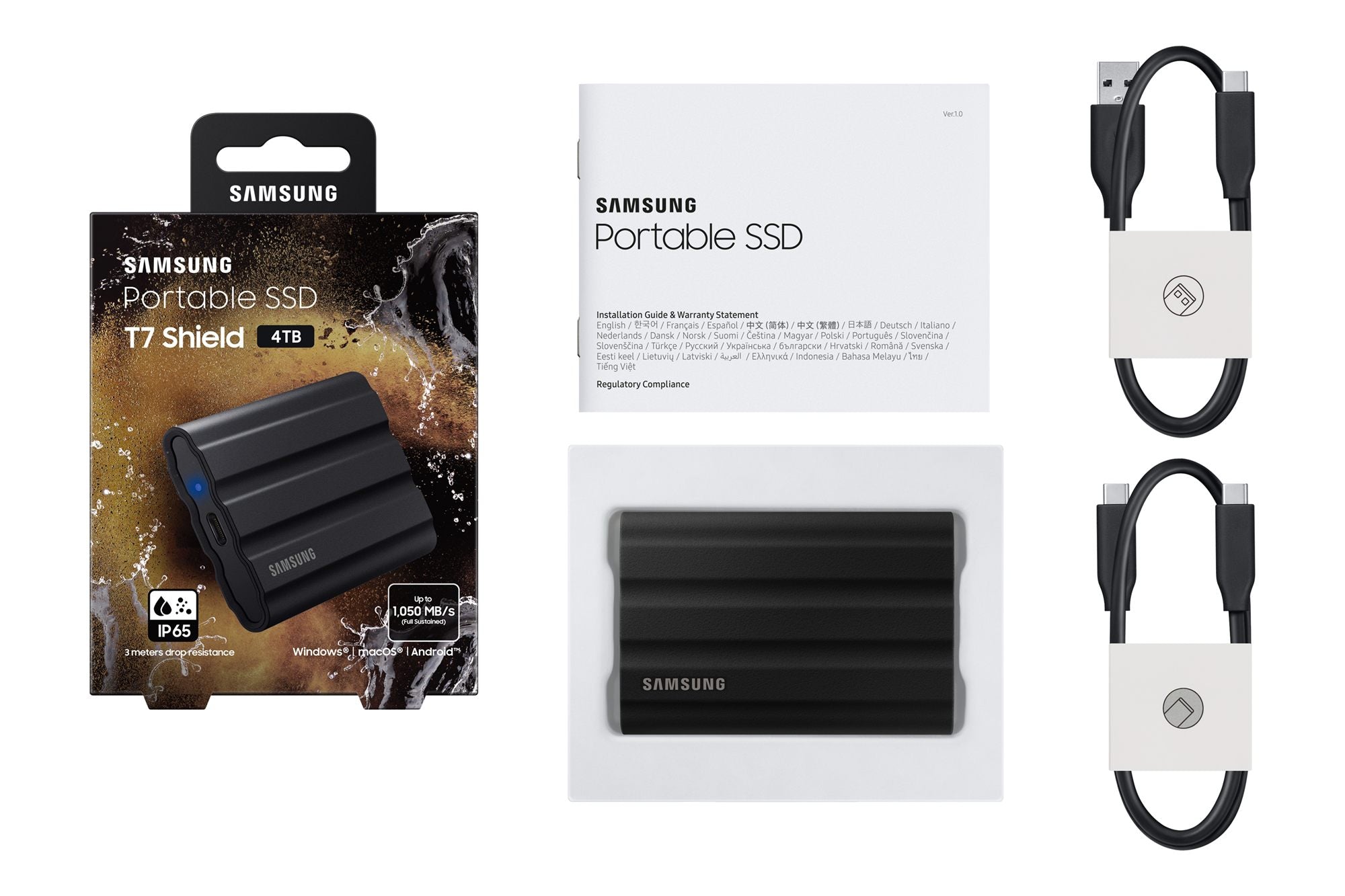 SAMSUNG SSD T7 SHIELD PORT SSD 4TB