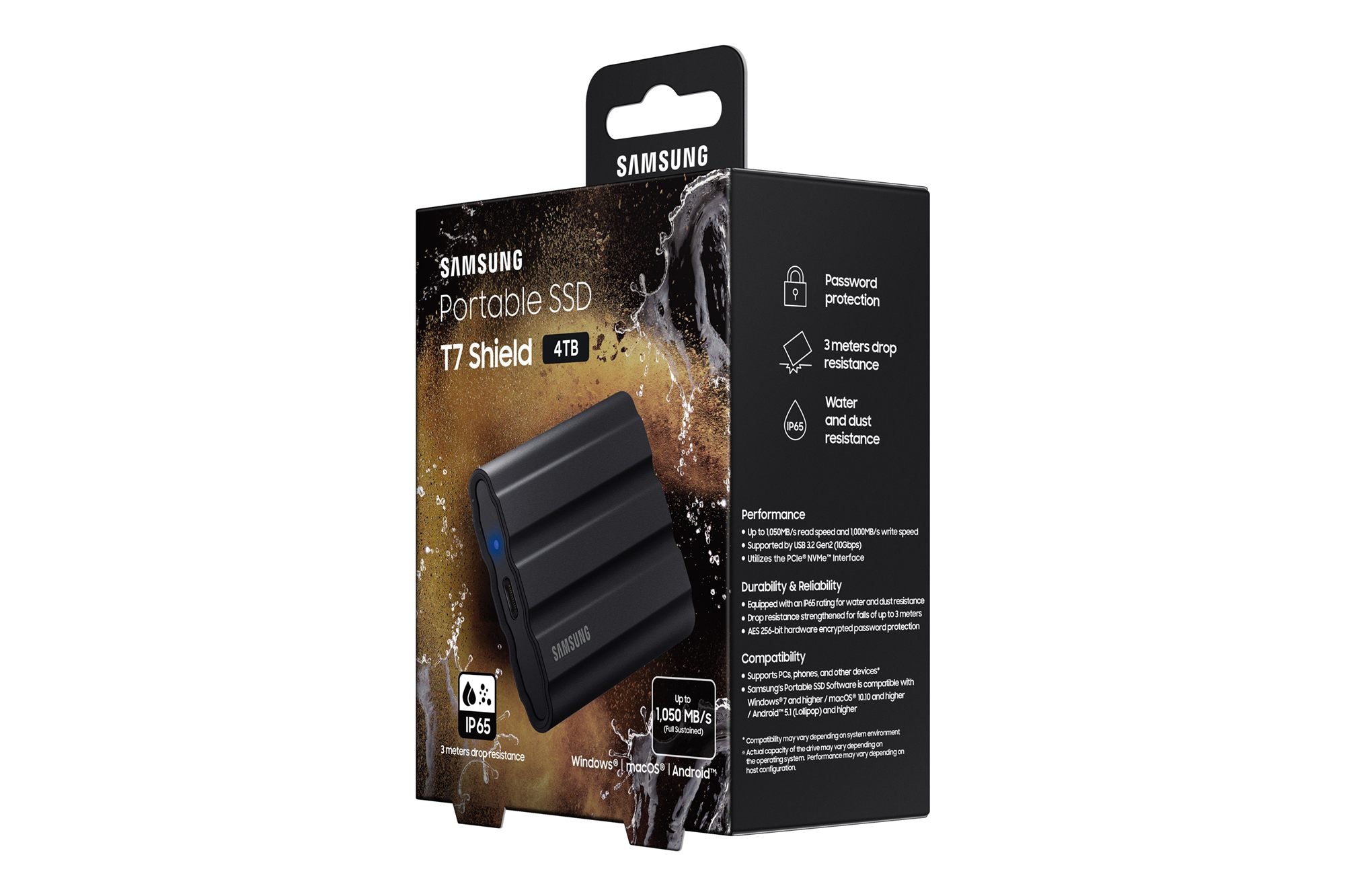 SAMSUNG SSD T7 SHIELD PORT SSD 4TB