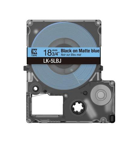 EPSON Matte Tape Blue/Black 12mm 8m LK-4LBJ