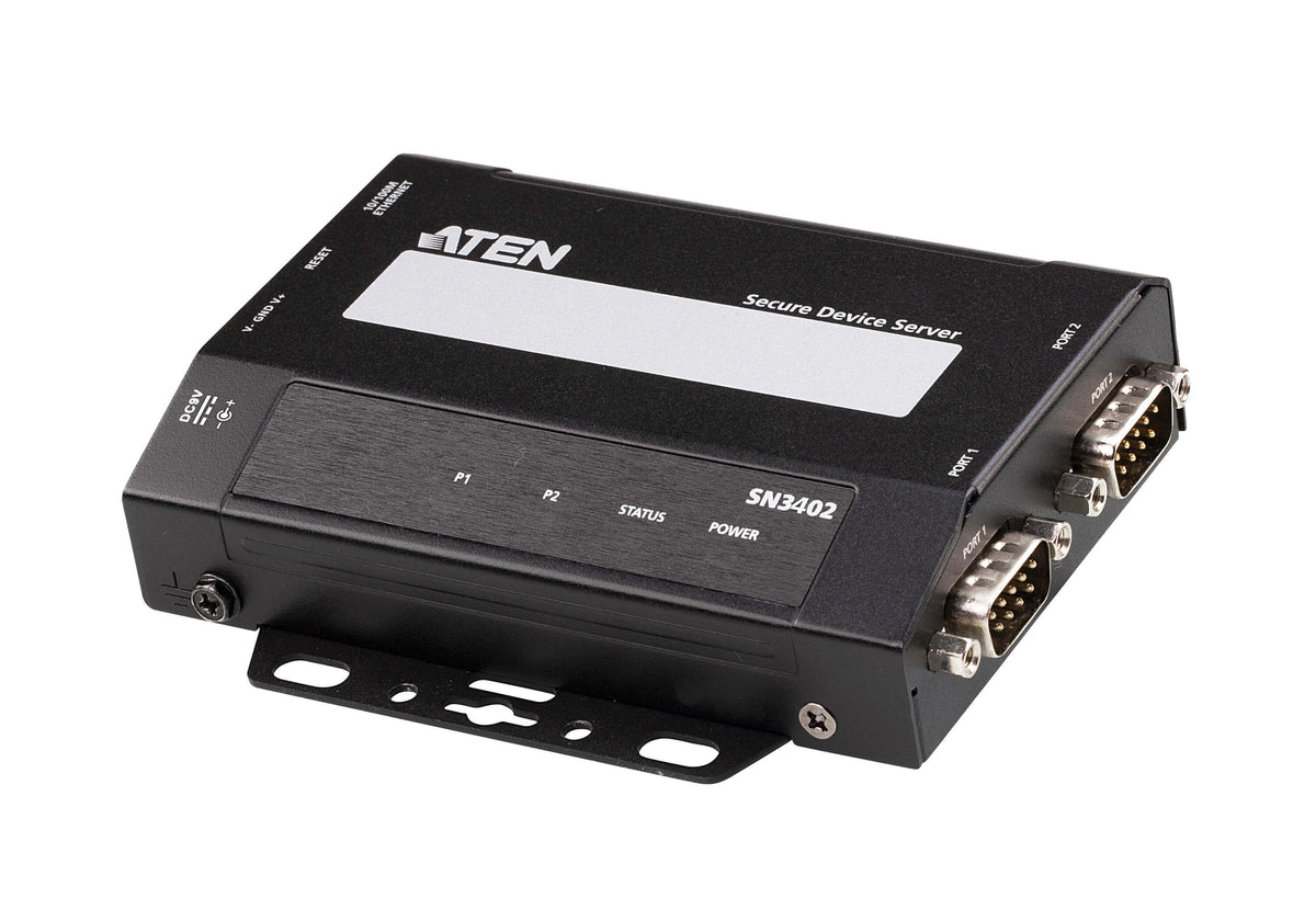 ATEN SN3402 serveur RS-232 2x DB9 Sécurisé sur IP