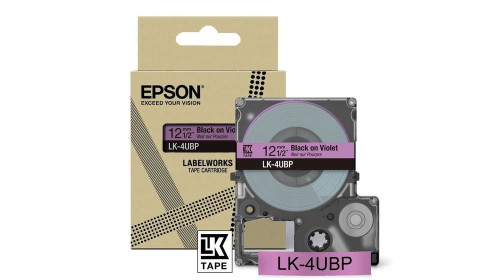 EPSON Colour Tape Violet/Black 12mm 8m LK-4UBP