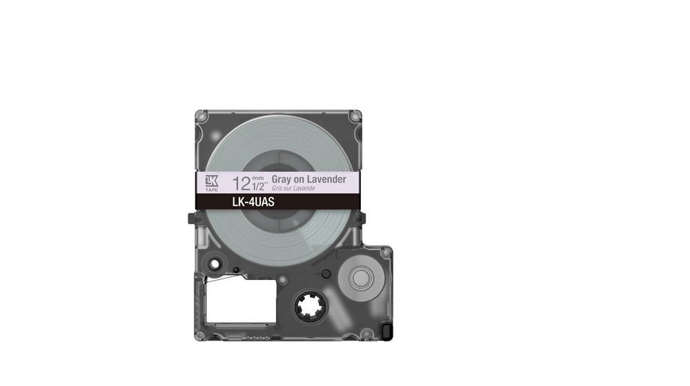 EPSON Colour Tape Lavender/Grey 12mm 8m LK-4UAS