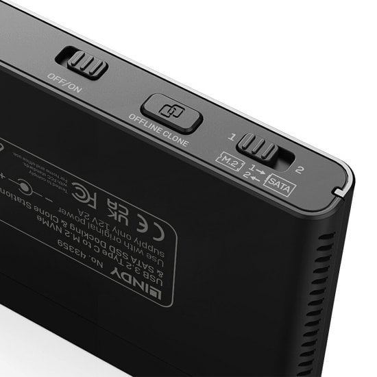 LINDY USB 3.2 Type C to M.2 NVMe &SATA SSD Clone Station