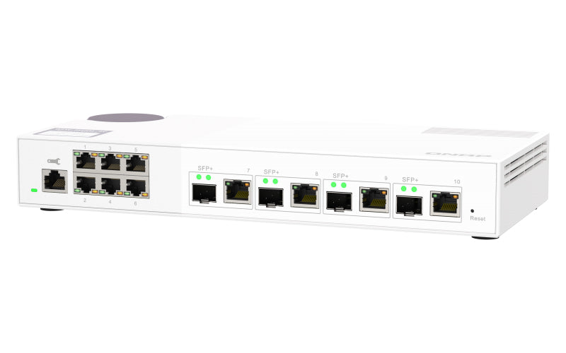 QNAP QSW-M2106-4C 6 port 2.5Gbps 4 port 10Gbps SFP+/ NBASE-T Combo web managed switch