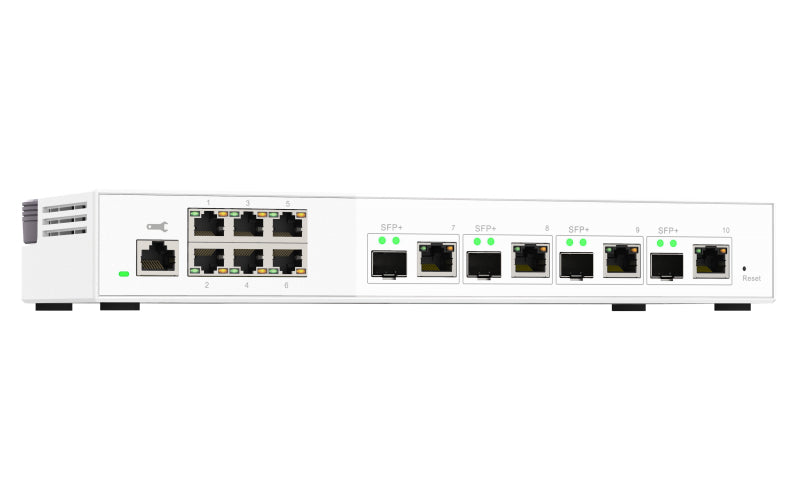 QNAP QSW-M2106-4C 6 port 2.5Gbps 4 port 10Gbps SFP+/ NBASE-T Combo web managed switch