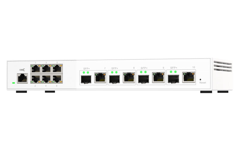 QNAP QSW-M2106-4C 6 port 2.5Gbps 4 port 10Gbps SFP+/ NBASE-T Combo web managed switch