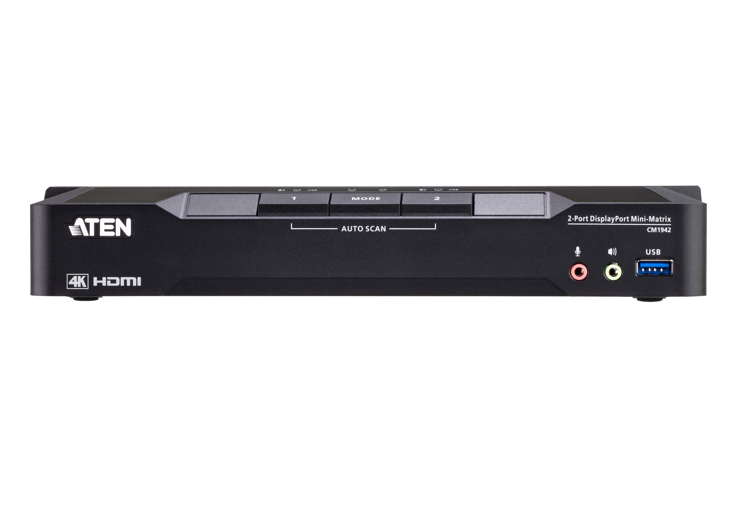 ATEN CM1942 KVM Matrice Double écran DisplayPort 4k / USB 3.1 / Audio - 2 ports