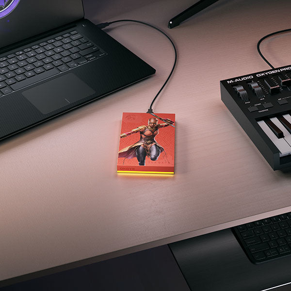 SEAGATE FireCuda Gaming Hard Drive 2To USB 3.0 Okoye Special Edition