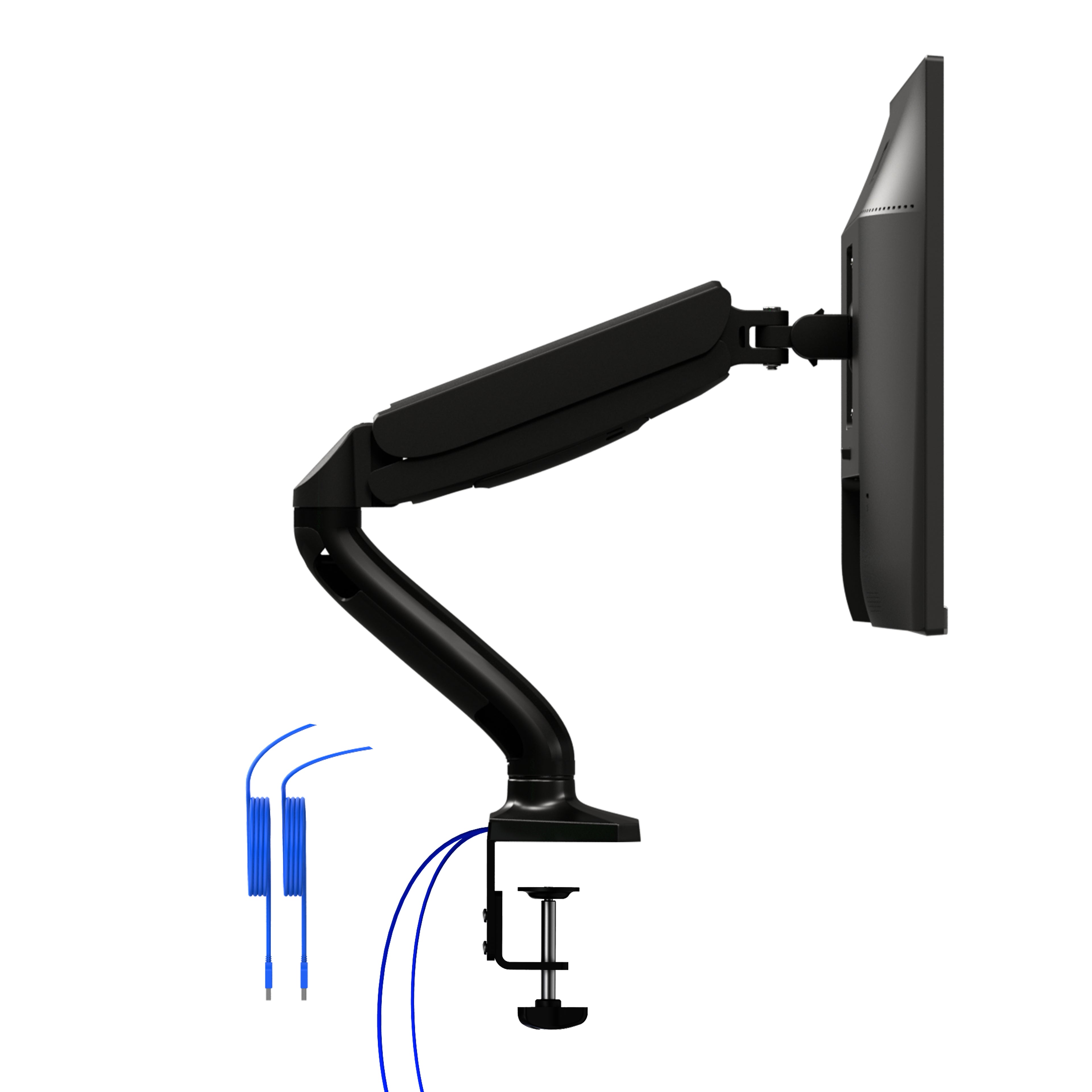 AOC AS110DX Single Monitor Arm with USB Hub