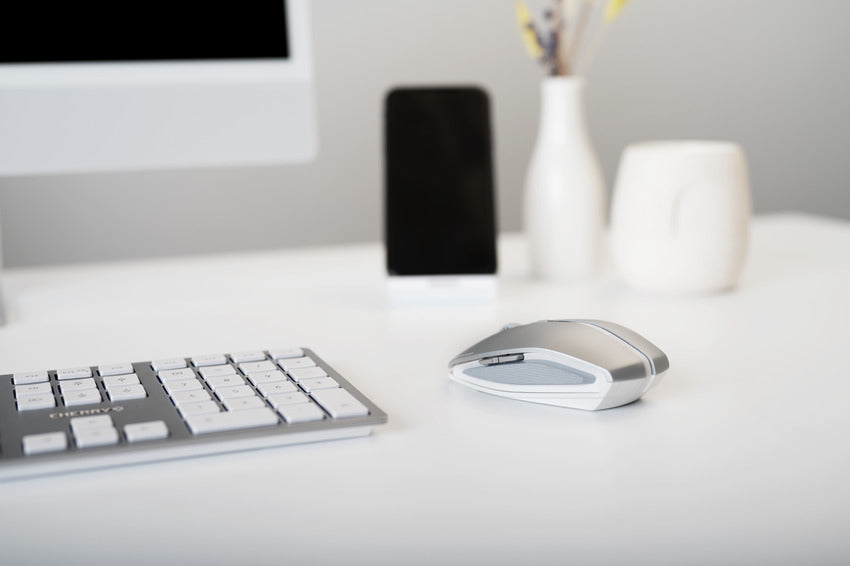 CHERRY Souris Gentix BT Bluetooth Frosted Silver