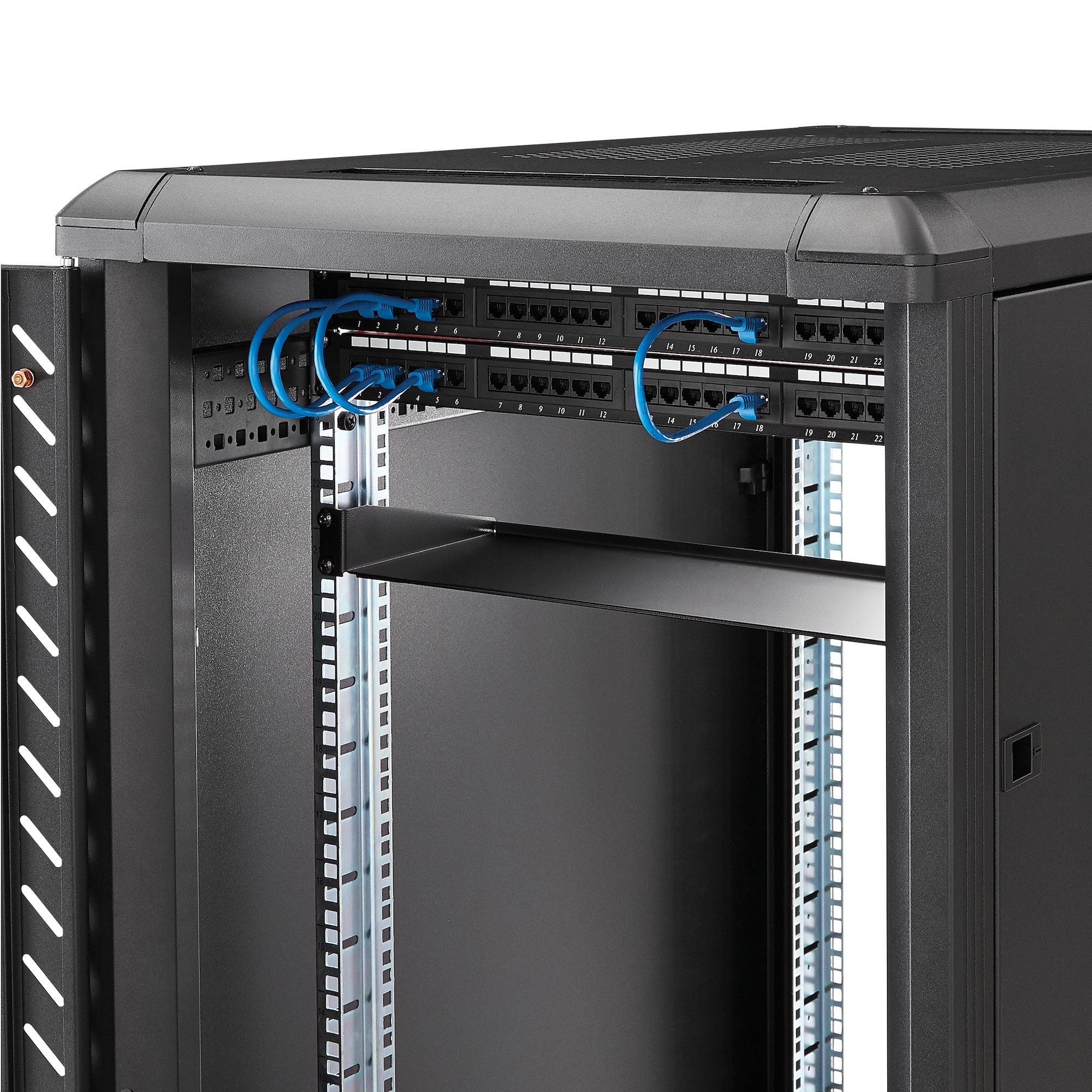 1U 7in Depth Fixed Rack Mount Shelf