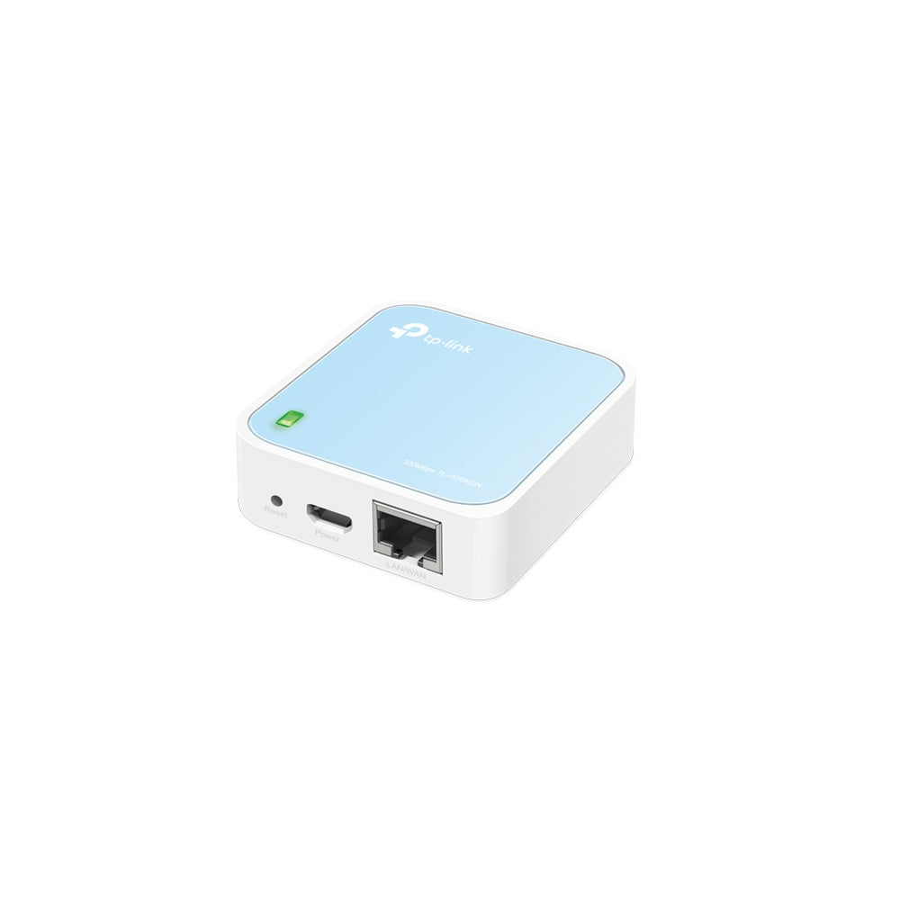 TP-LINK 300Mbps Wireless N Mini Pocket AP Router QCOM 2T2 2.4GHz 802.11n/g/b 1 Ethernet Port 1 Micro USB port Internal Antenna