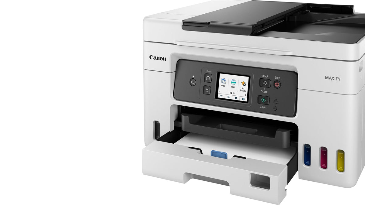 CANON MAXIFY GX4050 MFP colour ink-jet refillable A4 18 ipm print 350 sheets USB 2.0 LAN Wi-Fi