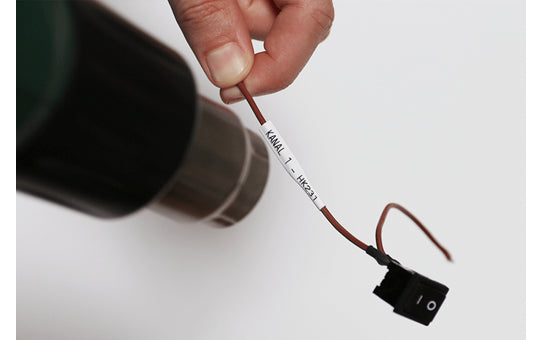 31.0MM BLACK ON WHITE HEAT SHRINK TAPE