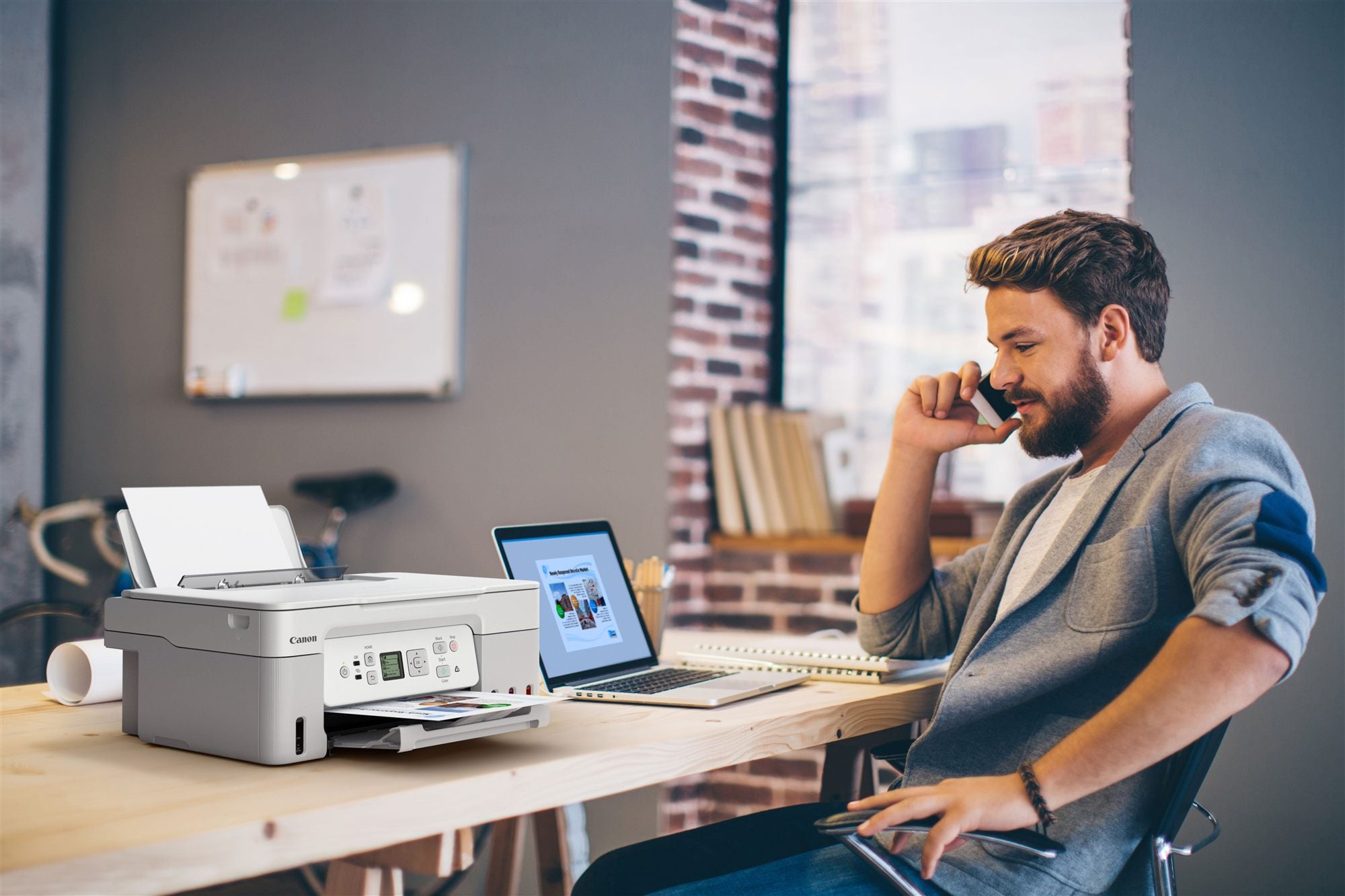 CANON PIXMA G3571 color inkjet MFP Wi-Fi Print Copy Scan Fax Cloud 11ipm mono 6ipm colour