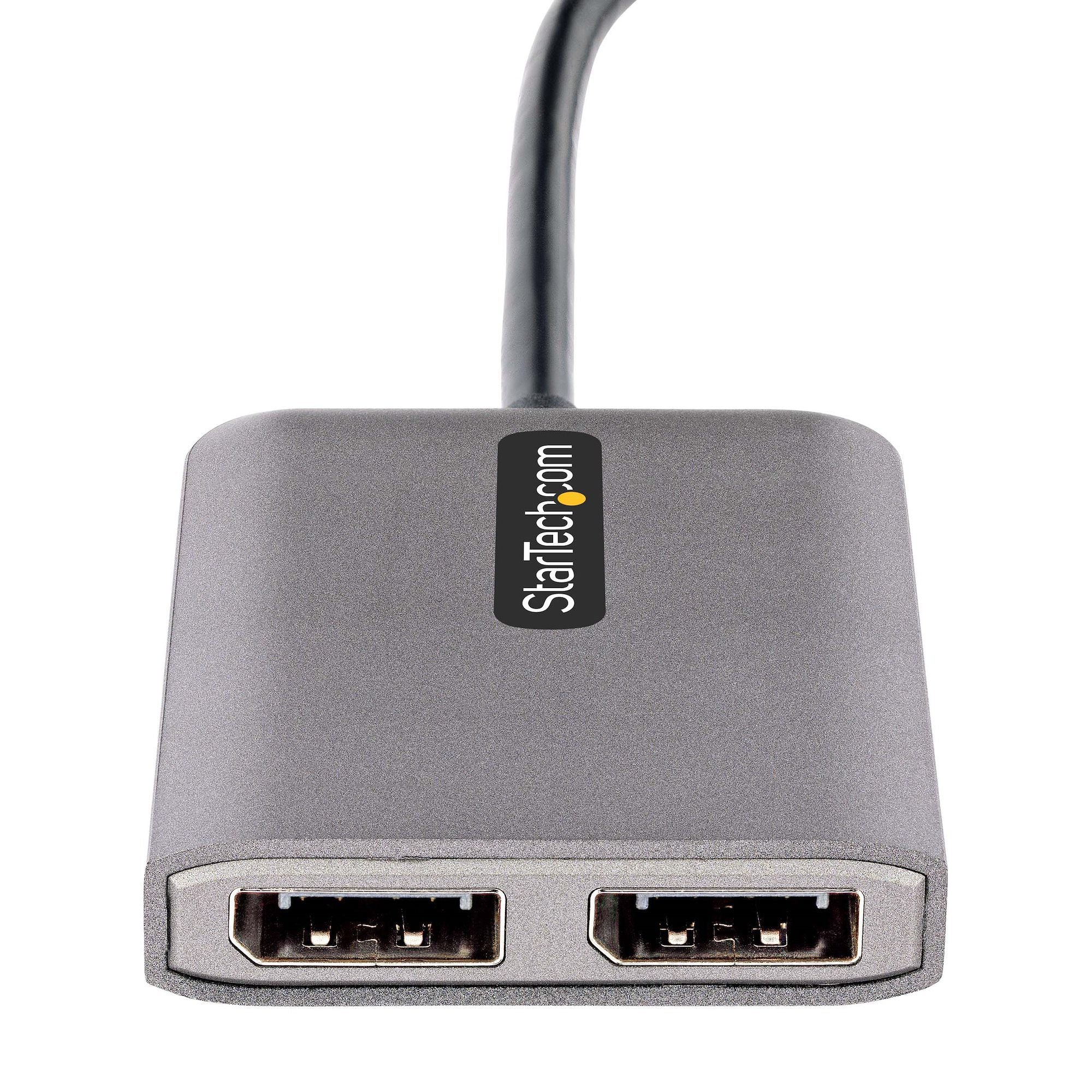 2-Port USB-C to DisplayPort MST Hub 4K