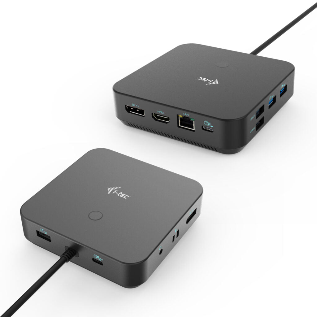 I-TEC USB-C HDMI Dual DP Docking Station with Power Delivery 100 W + i-tec Universal Charger 112 W