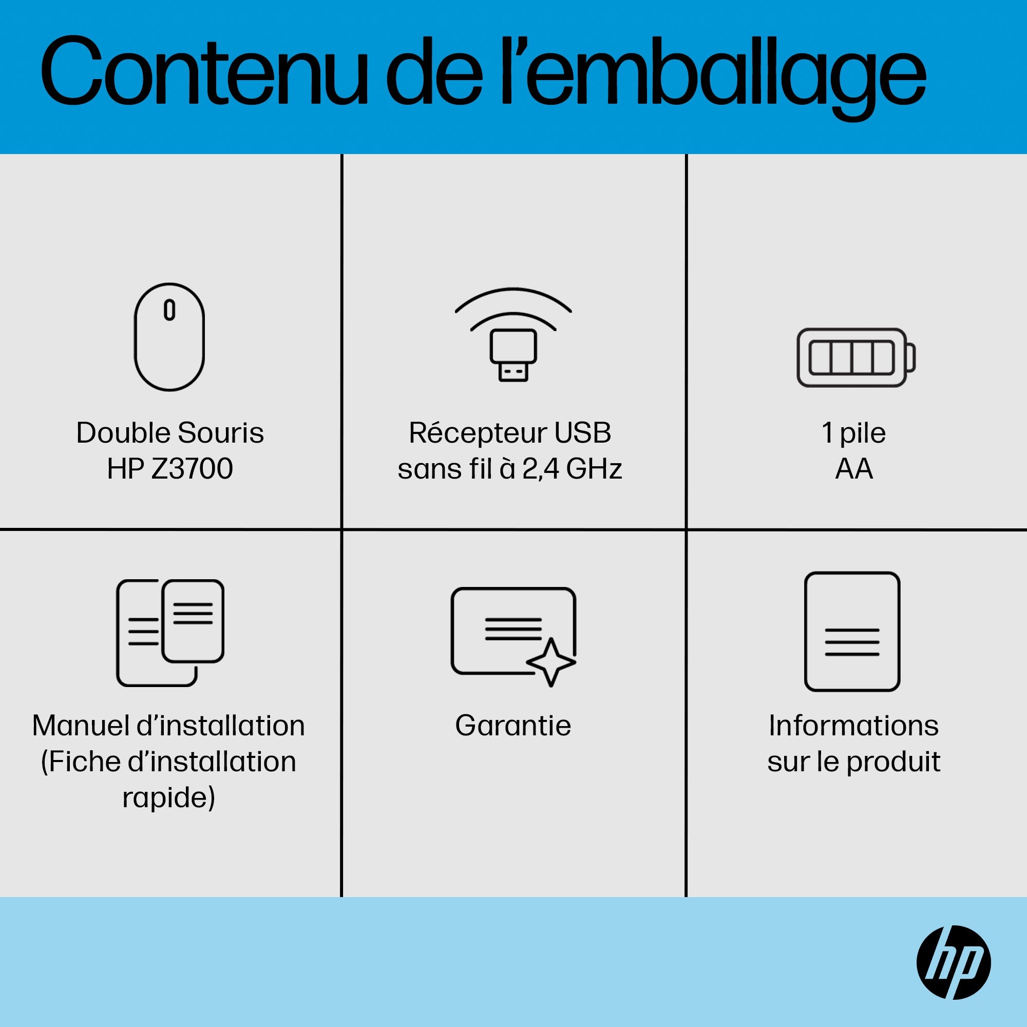 HP Z3700 Dual SLV Wireless Mouse EMEA-IN