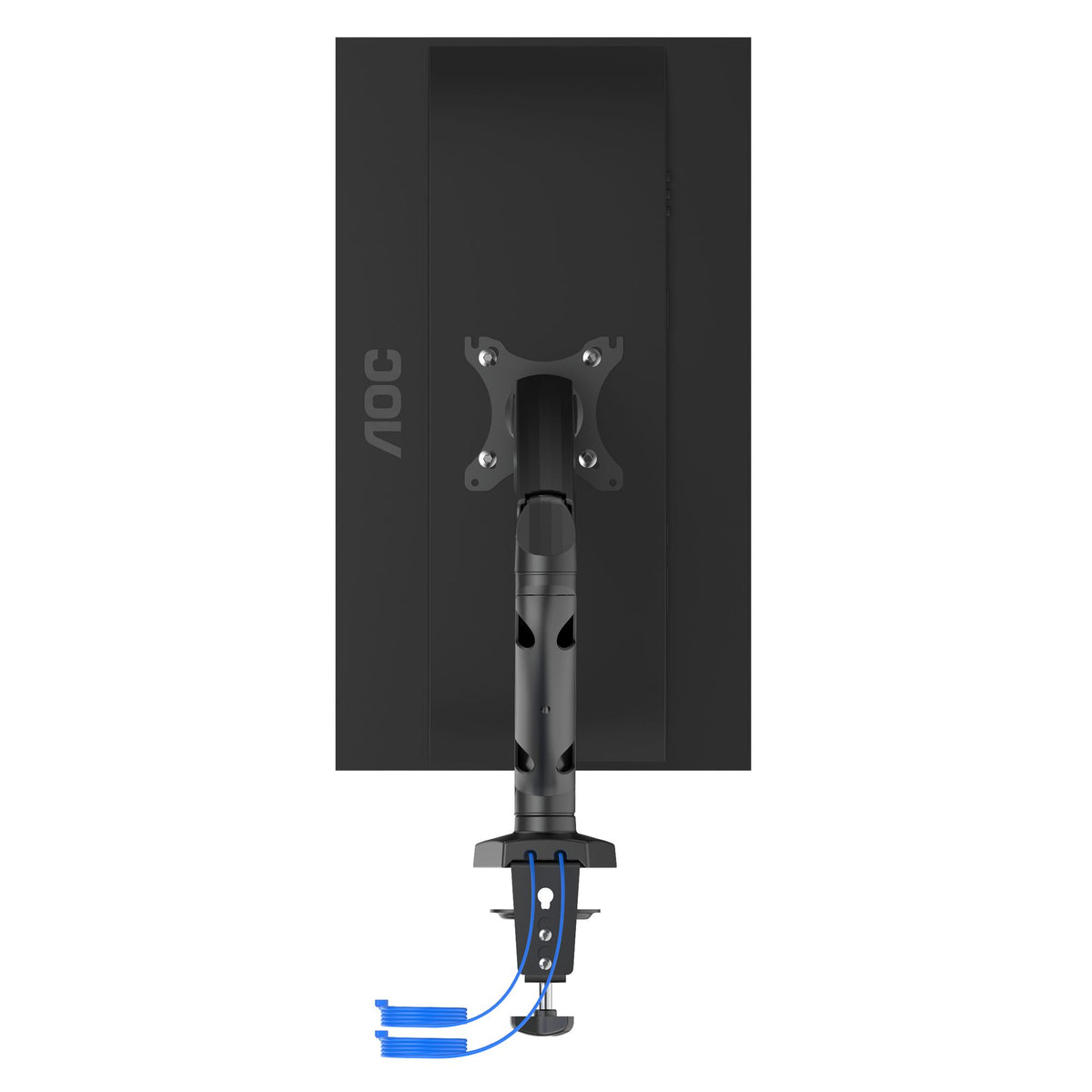 AOC AS110DX Single Monitor Arm with USB Hub