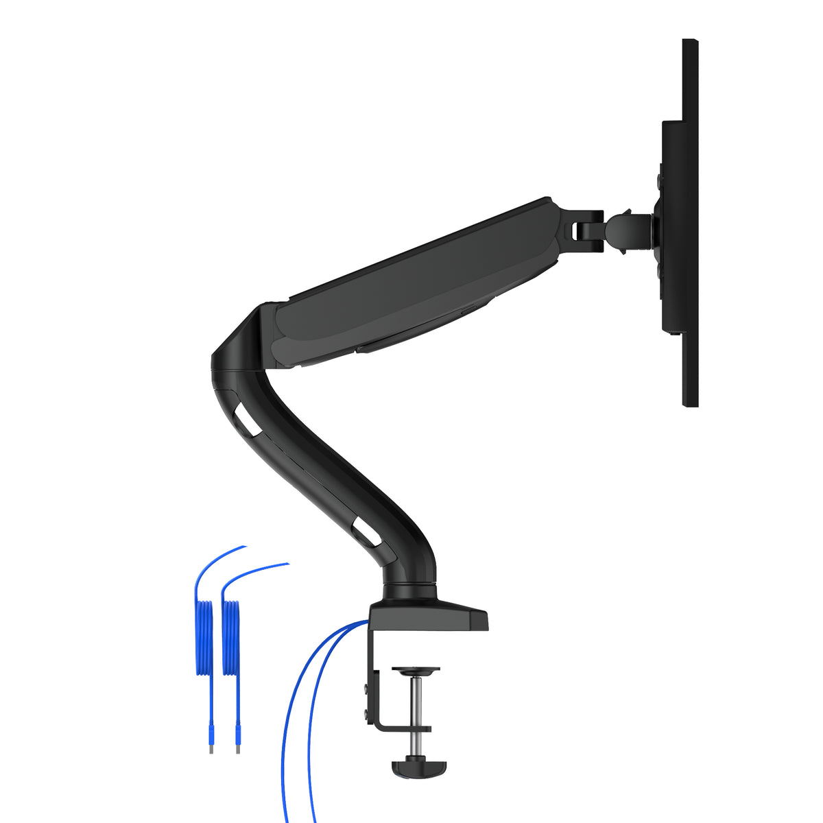 AOC AS110DX Single Monitor Arm with USB Hub