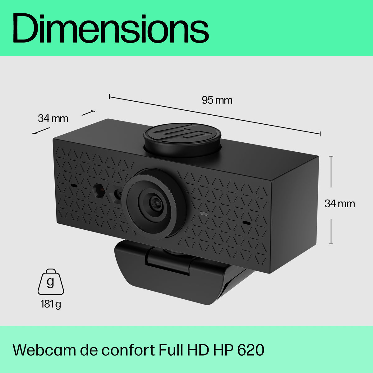 HP 620 FHD Webcam EMEA-INTL English Loc-