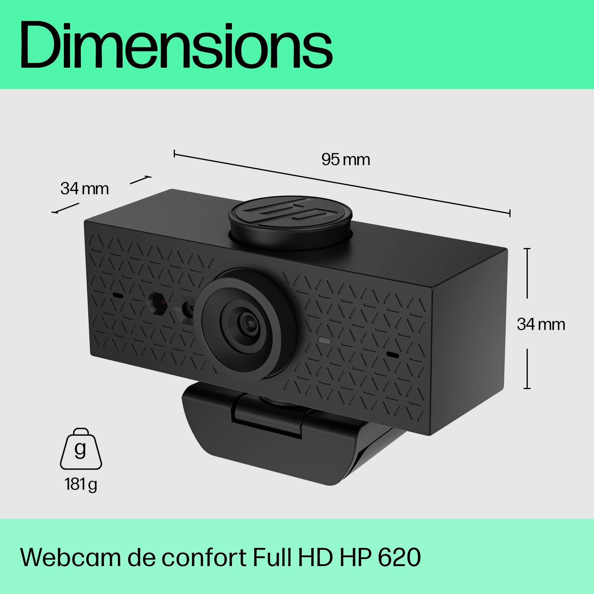 HP 620 FHD Webcam EMEA-INTL English Loc-