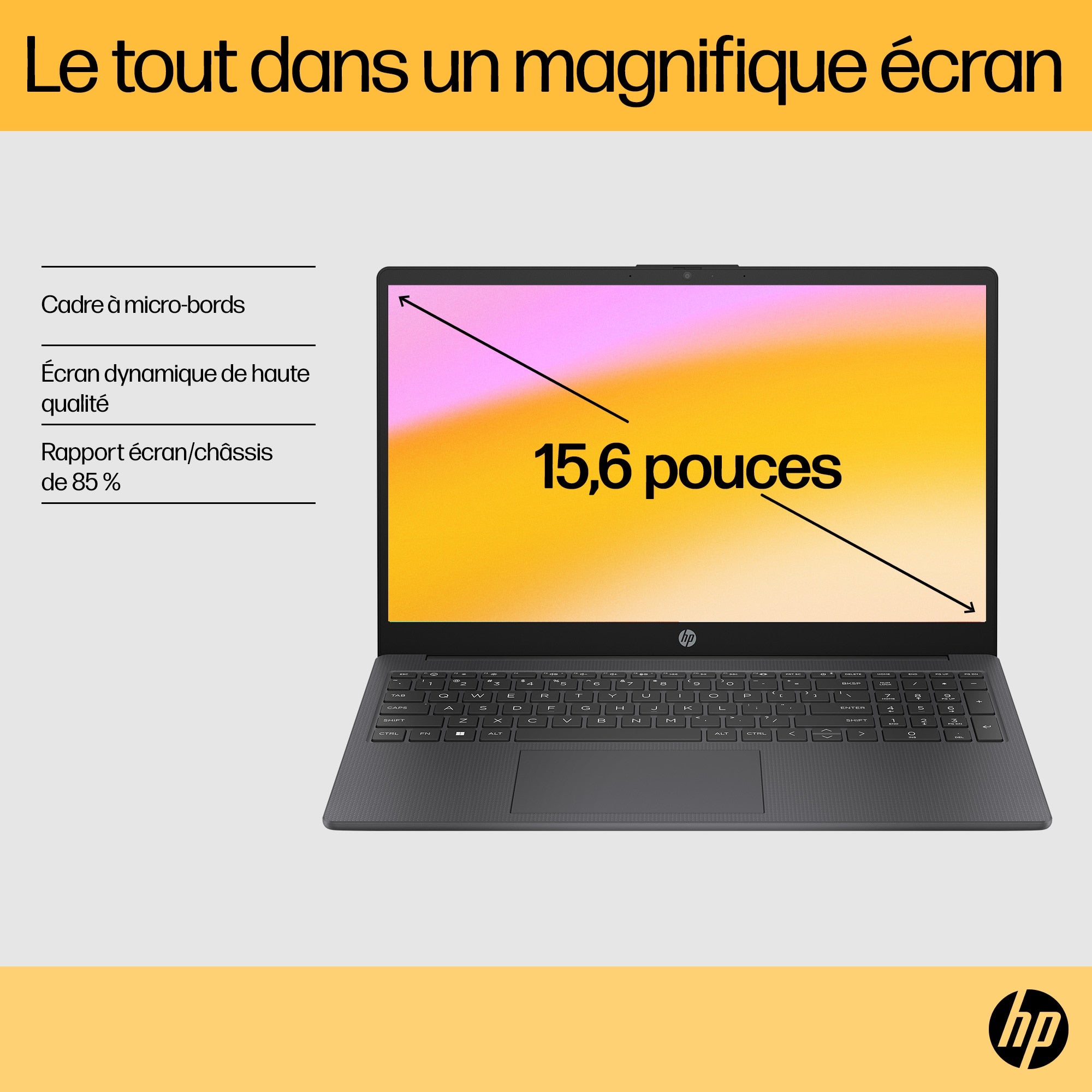 Portable HP 15-fc0120nf Ryzen7 5825U 16GB DDR4 512GOSSD AMD Radeon Graphics 15.6