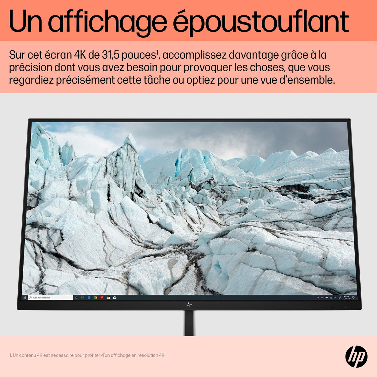 HP Écran 4K E32k G5 31.5p 4K UHD 3840x2160 HDMI USB-C DisplayPort