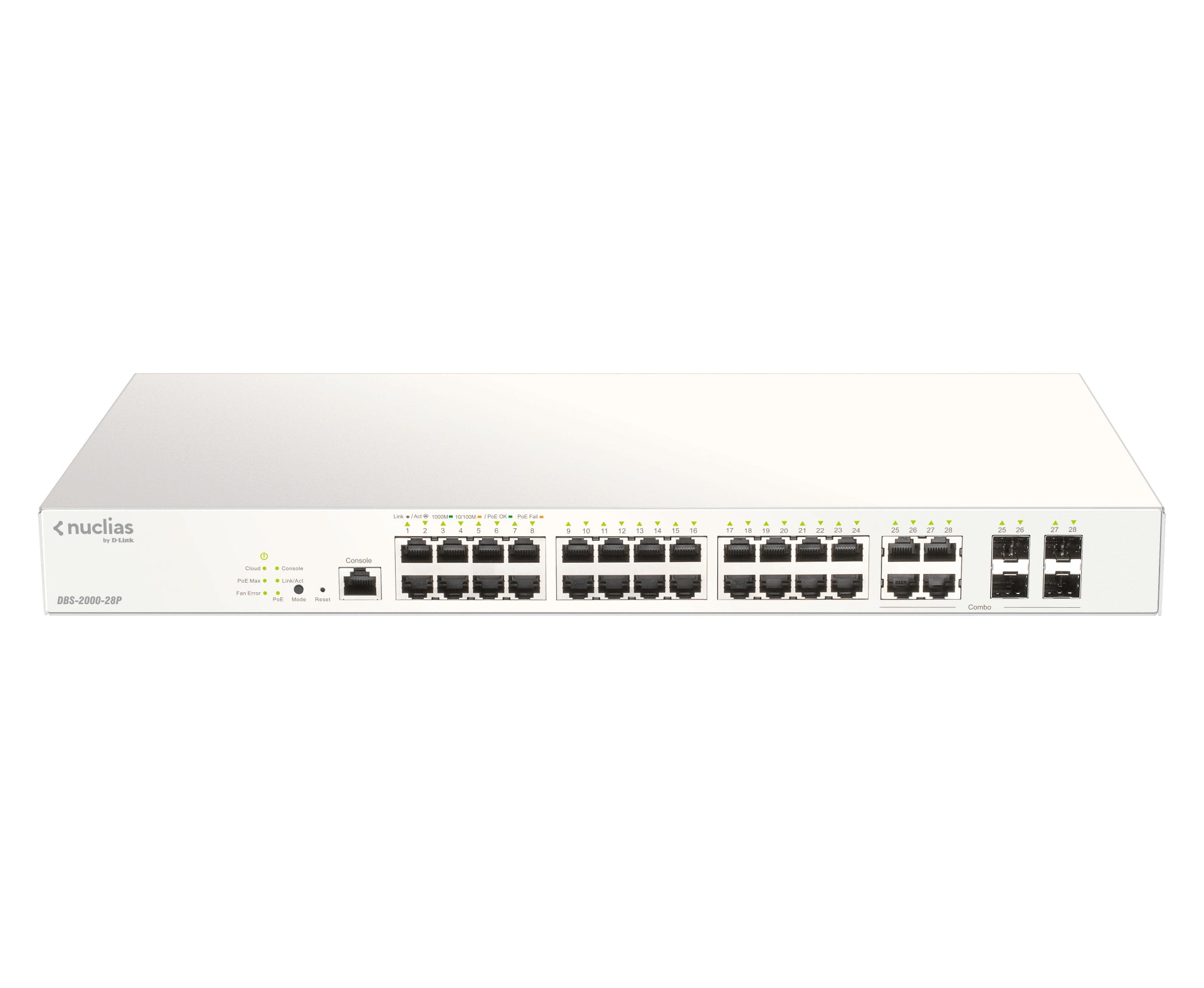 D-LINK Nuclias Switch 28xGE-ports Smart Managed incl 4x1G Combo w/1Yr Lic
