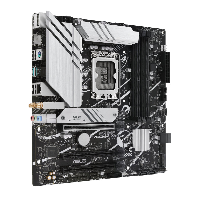 ASUS PRIME B760M-A WIFI D4 LGA 1700 4xDDR4 microATX 4xSATA MB 1xHDMI 2.1 1xDP 1.4 1xD-Sub 2xM.2