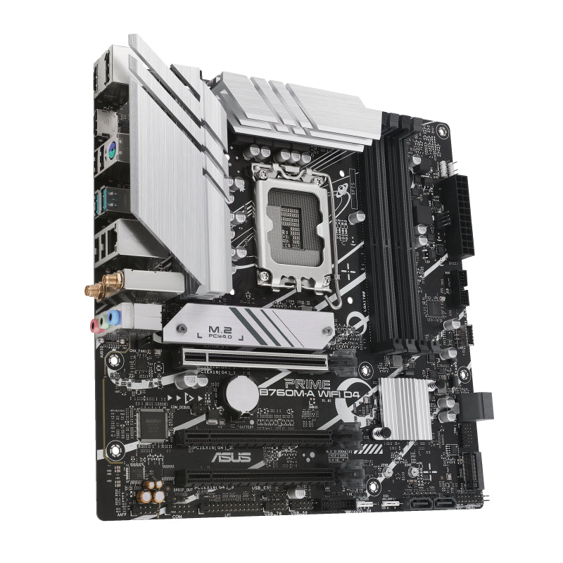 ASUS PRIME B760M-A WIFI D4 LGA 1700 4xDDR4 microATX 4xSATA MB 1xHDMI 2.1 1xDP 1.4 1xD-Sub 2xM.2