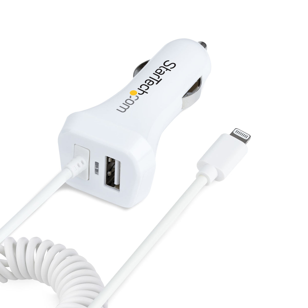 Lightning Car Charger w/Cable 2 Ports