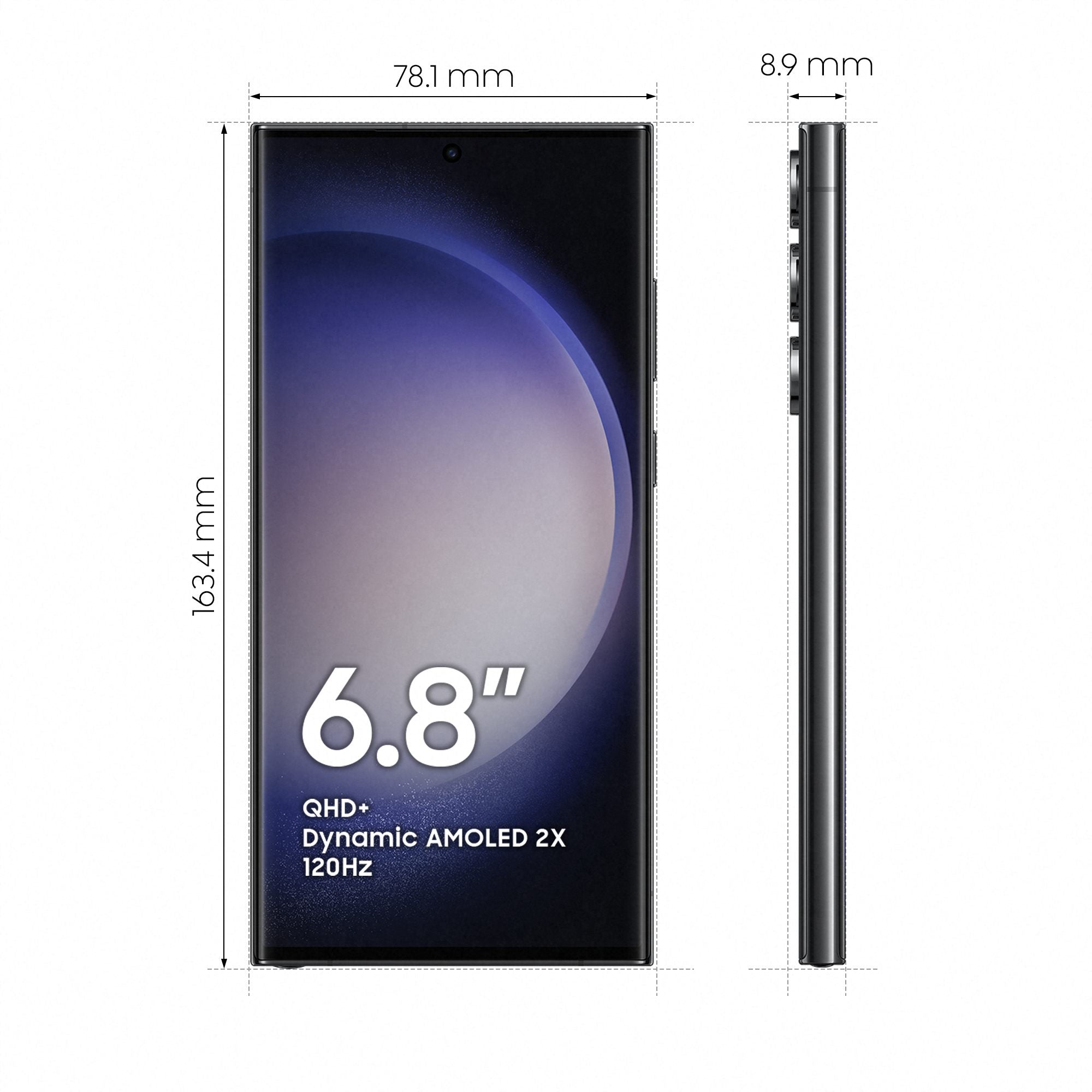 Samsung S918B/DS Galaxy S23 Ultra 5G (Double Sim - 6.8" - 256 Go, 8 Go RAM) Noir