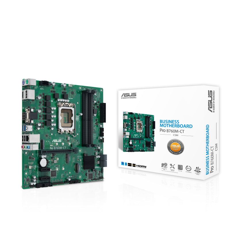 ASUS PRO B760M-CT-CSM LGA1700 mATX MB 4xDDR5 4xSATA 2xM.2